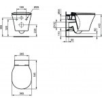 SET Унитаз подвесной с инсталляцией Ideal Standard Air Connect Aquablade SET Унитаз подвесной с инсталляцией Ideal Standard Air Connect Aquablade
